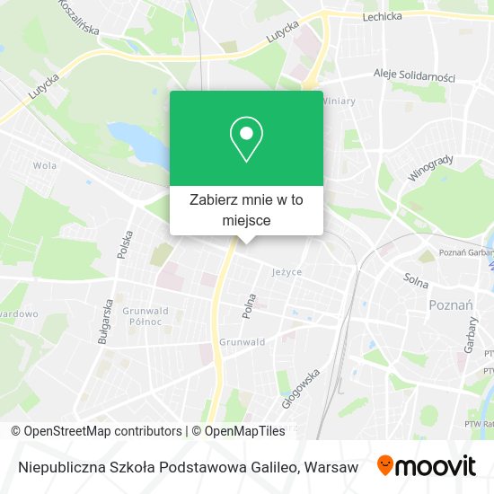 Mapa Niepubliczna Szkoła Podstawowa Galileo