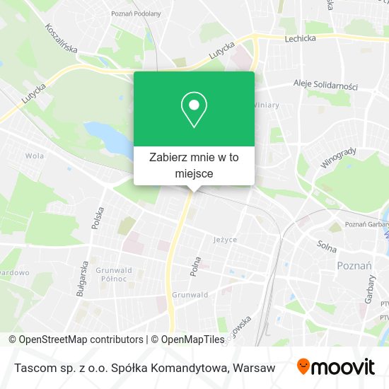 Mapa Tascom sp. z o.o. Spółka Komandytowa