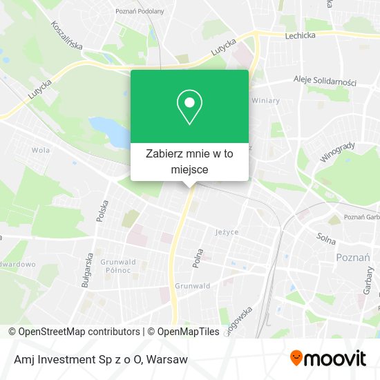 Mapa Amj Investment Sp z o O