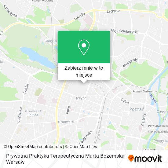 Mapa Prywatna Praktyka Terapeutyczna Marta Bożemska