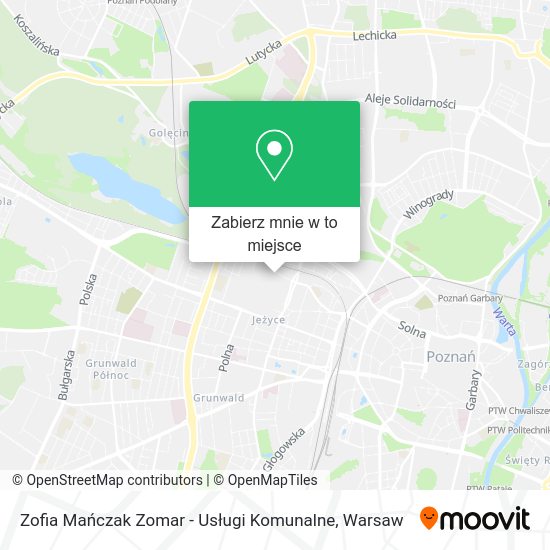 Mapa Zofia Mańczak Zomar - Usługi Komunalne