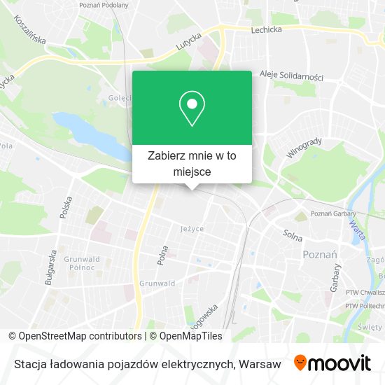 Mapa Stacja ładowania pojazdów elektrycznych