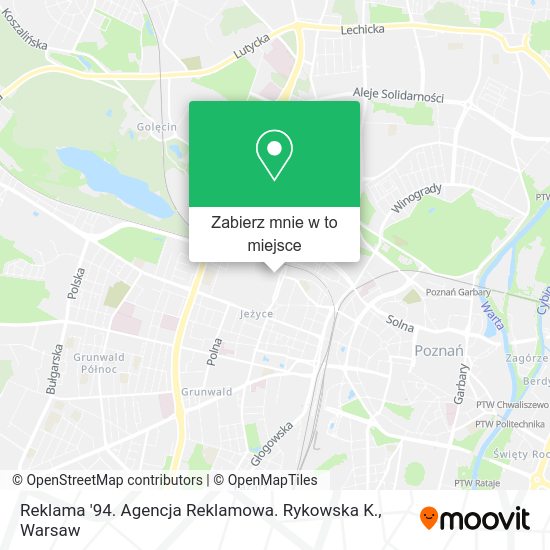 Mapa Reklama '94. Agencja Reklamowa. Rykowska K.