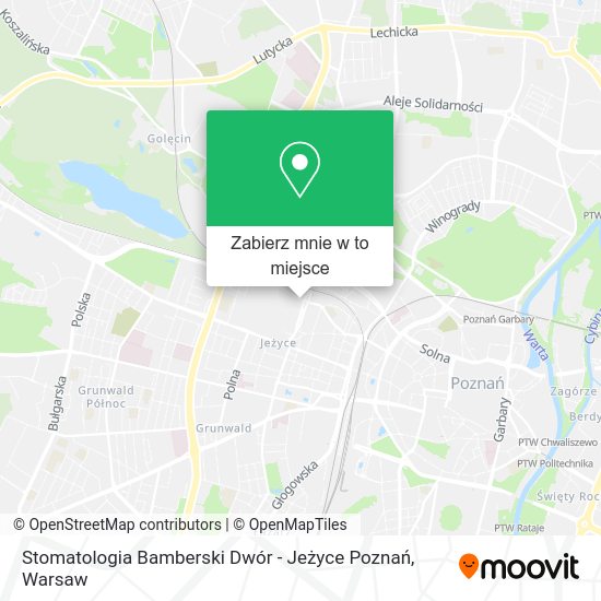 Mapa Stomatologia Bamberski Dwór - Jeżyce Poznań