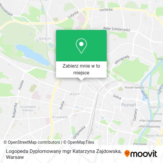 Mapa Logopeda Dyplomowany mgr Katarzyna Zajdowska