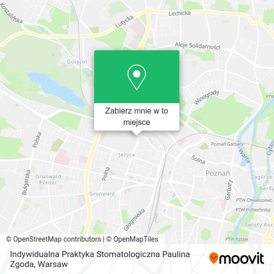 Mapa Indywidualna Praktyka Stomatologiczna Paulina Zgoda