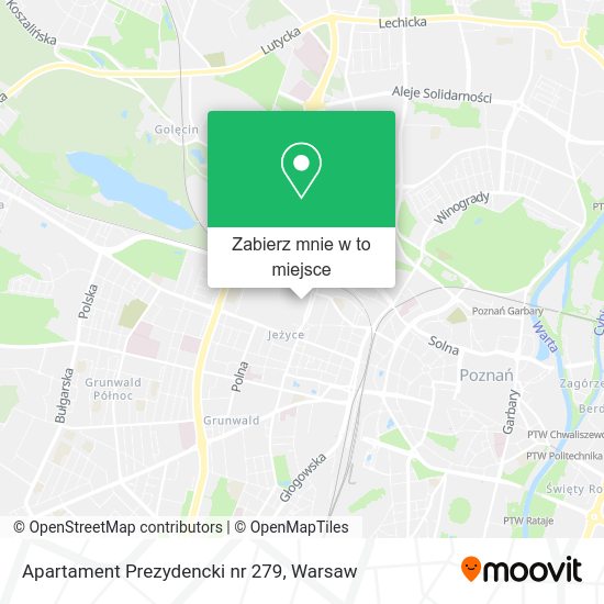 Mapa Apartament Prezydencki nr 279