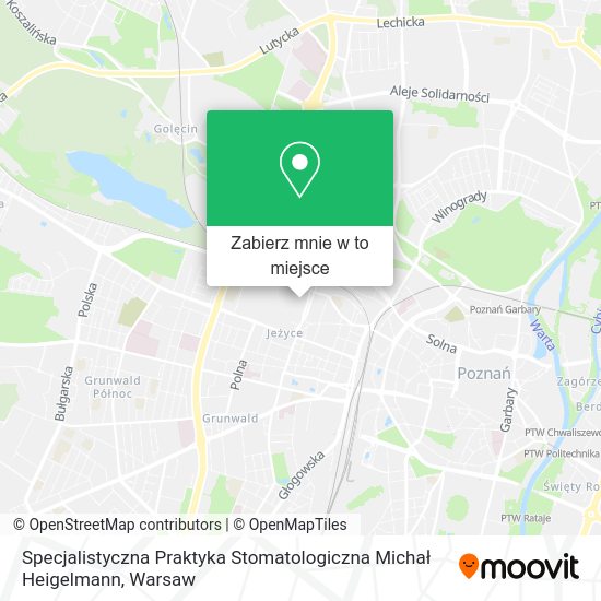 Mapa Specjalistyczna Praktyka Stomatologiczna Michał Heigelmann