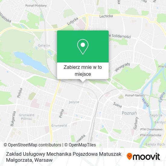 Mapa Zakład Usługowy Mechanika Pojazdowa Matuszak Małgorzata