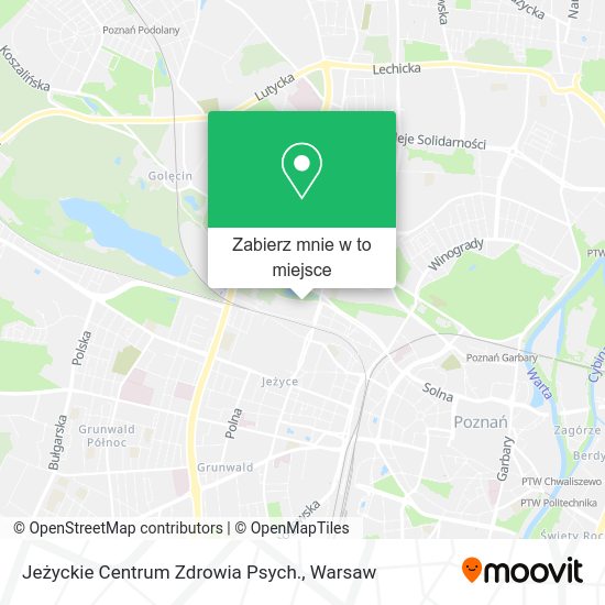 Mapa Jeżyckie Centrum Zdrowia Psych.