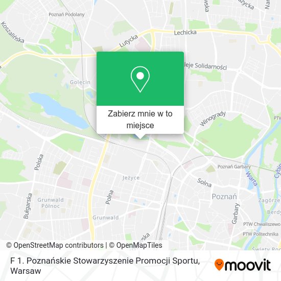 Mapa F 1. Poznańskie Stowarzyszenie Promocji Sportu