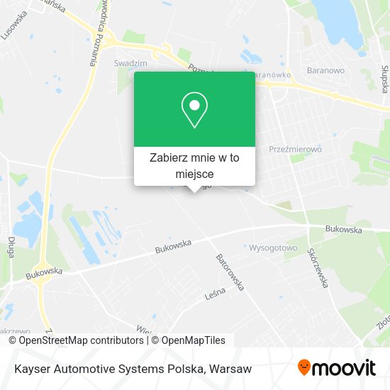 Mapa Kayser Automotive Systems Polska