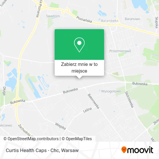 Mapa Curtis Health Caps - Chc