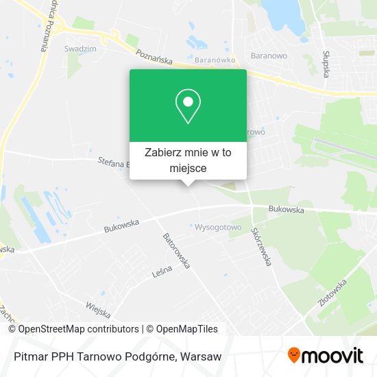 Mapa Pitmar PPH Tarnowo Podgórne