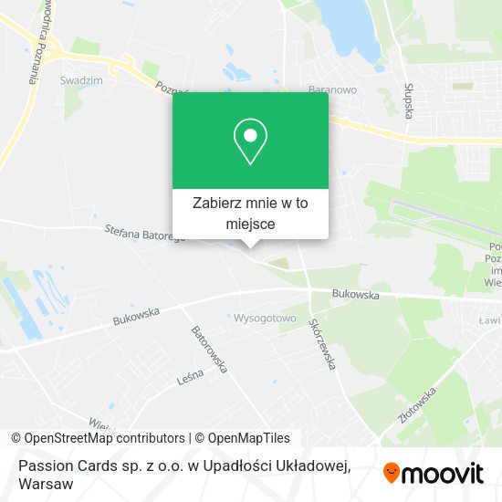 Mapa Passion Cards sp. z o.o. w Upadłości Układowej