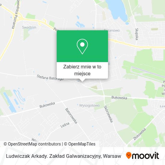 Mapa Ludwiczak Arkady. Zakład Galwanizacyjny