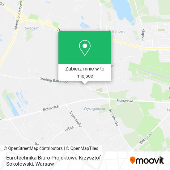 Mapa Eurotechnika Biuro Projektowe Krzysztof Sokołowski