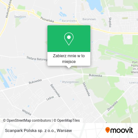 Mapa Scanpark Polska sp. z o.o.