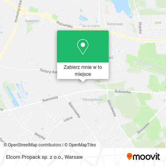 Mapa Elcom Propack sp. z o.o.