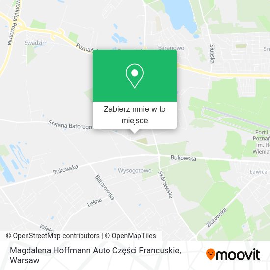 Mapa Magdalena Hoffmann Auto Części Francuskie