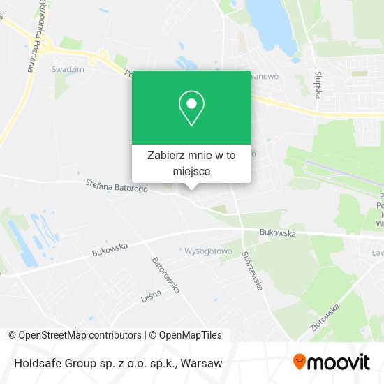 Mapa Holdsafe Group sp. z o.o. sp.k.