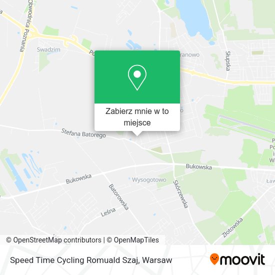 Mapa Speed Time Cycling Romuald Szaj