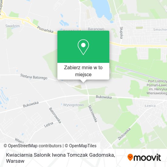 Mapa Kwiaciarnia Salonik Iwona Tomczak Gadomska