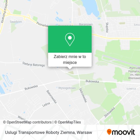 Mapa Uslugi Transportowe Roboty Ziemna