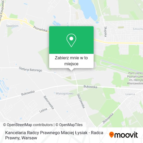 Mapa Kancelaria Radcy Prawnego Maciej Łysiak - Radca Prawny