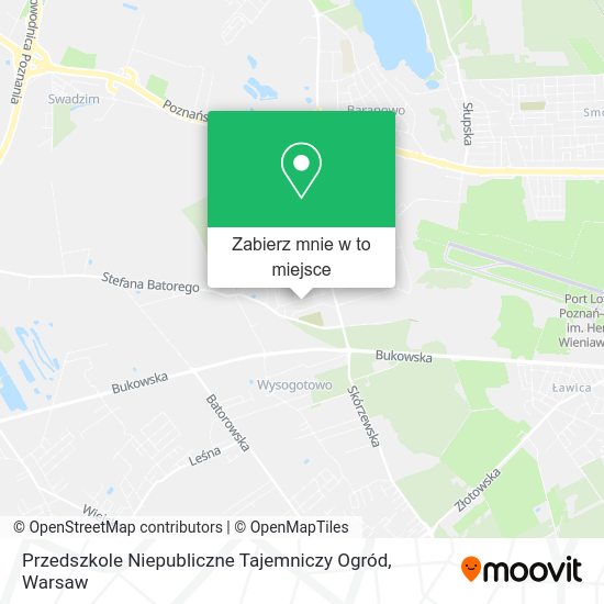 Mapa Przedszkole Niepubliczne Tajemniczy Ogród