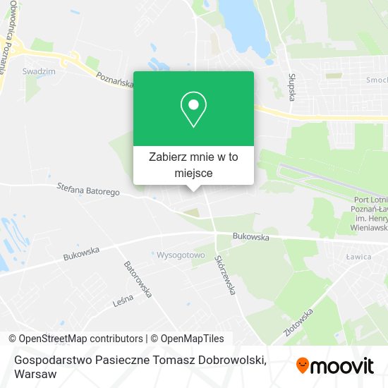 Mapa Gospodarstwo Pasieczne Tomasz Dobrowolski