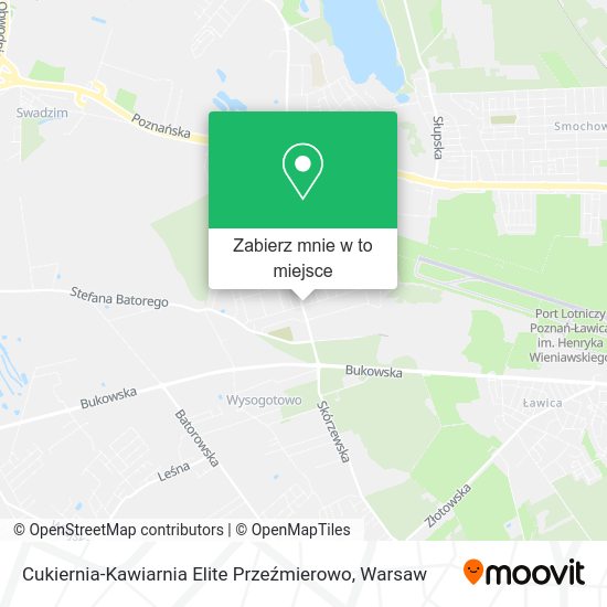 Mapa Cukiernia-Kawiarnia Elite Przeźmierowo