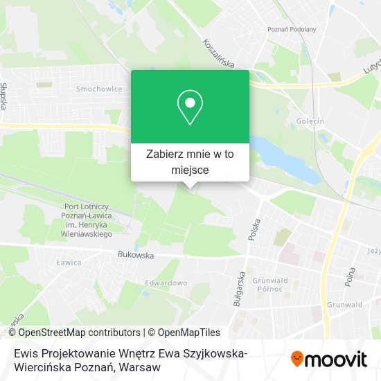 Mapa Ewis Projektowanie Wnętrz Ewa Szyjkowska-Wiercińska Poznań