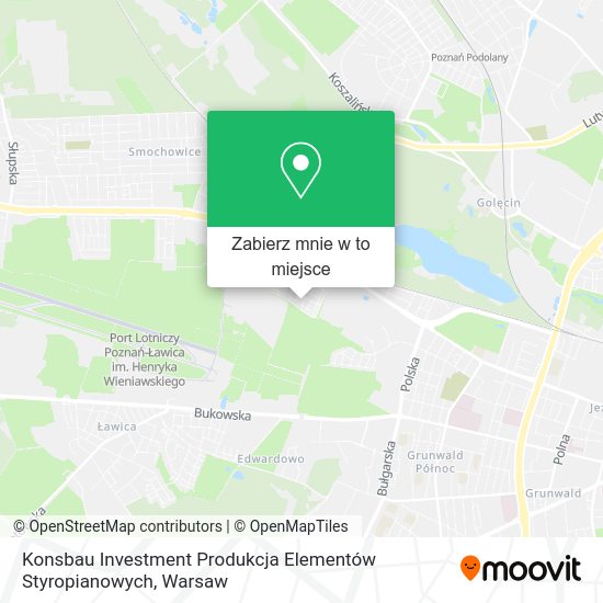 Mapa Konsbau Investment Produkcja Elementów Styropianowych