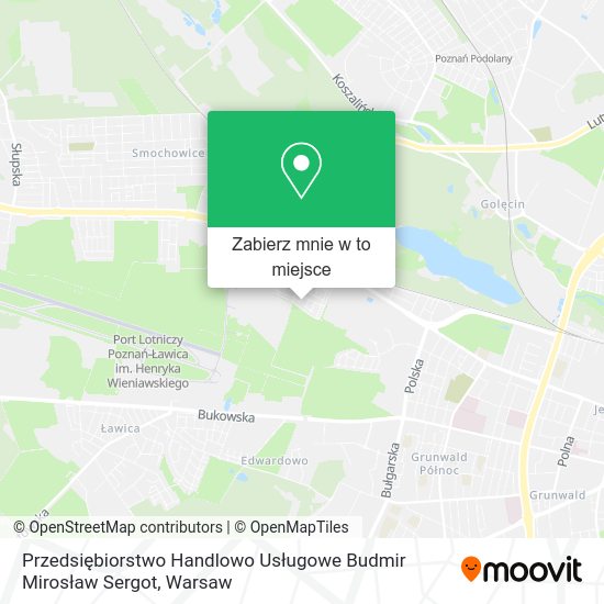 Mapa Przedsiębiorstwo Handlowo Usługowe Budmir Mirosław Sergot