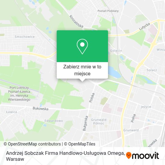 Mapa Andrzej Sobczak Firma Handlowo-Usługowa Omega