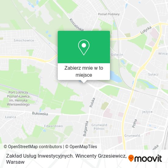 Mapa Zakład Usług Inwestycyjnych. Wincenty Grzesiewicz