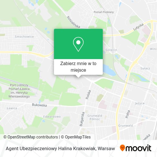 Mapa Agent Ubezpieczeniowy Halina Krakowiak