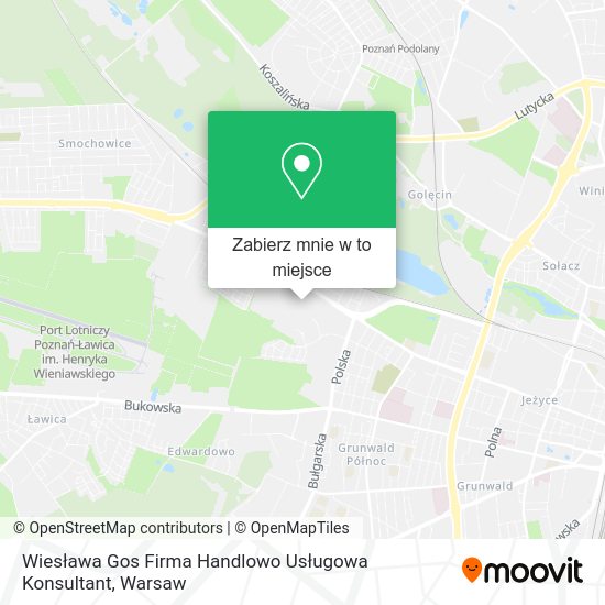 Mapa Wiesława Gos Firma Handlowo Usługowa Konsultant