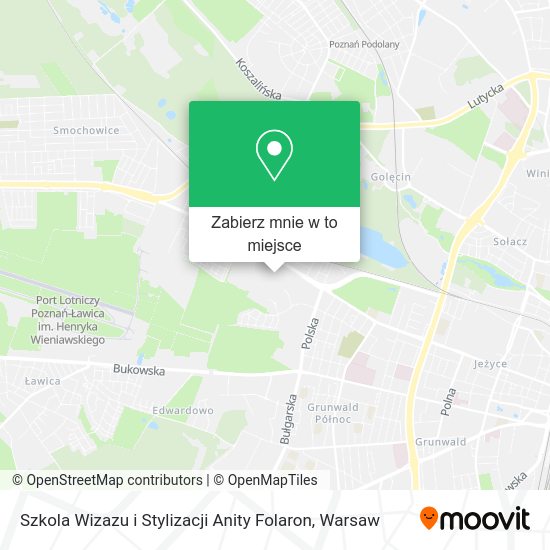 Mapa Szkola Wizazu i Stylizacji Anity Folaron