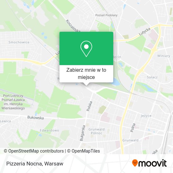 Mapa Pizzeria Nocna