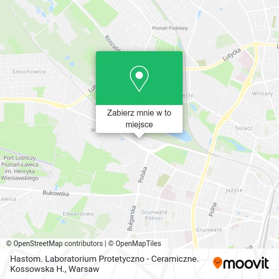 Mapa Hastom. Laboratorium Protetyczno - Ceramiczne. Kossowska H.