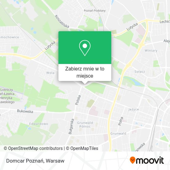 Mapa Domcar Poznań