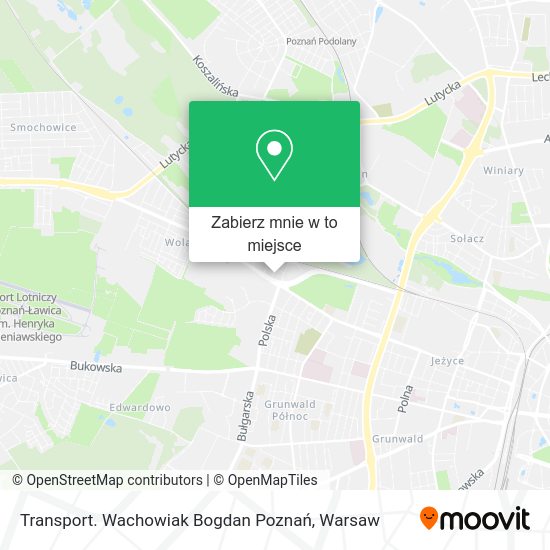 Mapa Transport. Wachowiak Bogdan Poznań