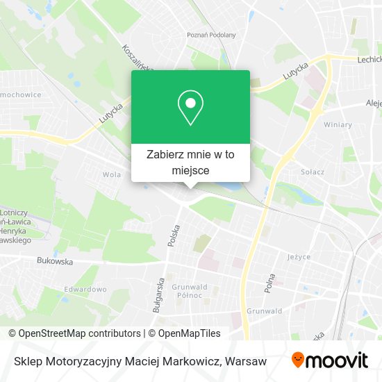 Mapa Sklep Motoryzacyjny Maciej Markowicz