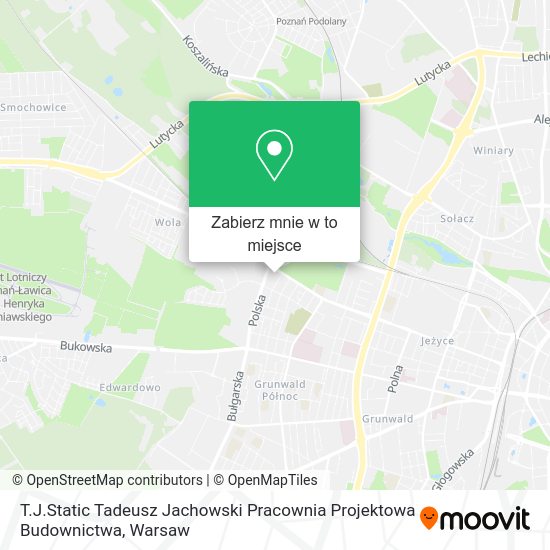 Mapa T.J.Static Tadeusz Jachowski Pracownia Projektowa Budownictwa