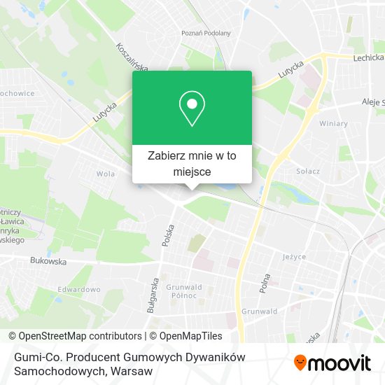 Mapa Gumi-Co. Producent Gumowych Dywaników Samochodowych