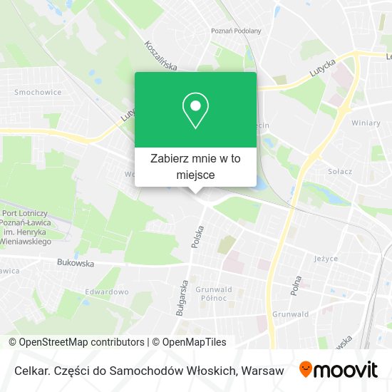 Mapa Celkar. Części do Samochodów Włoskich