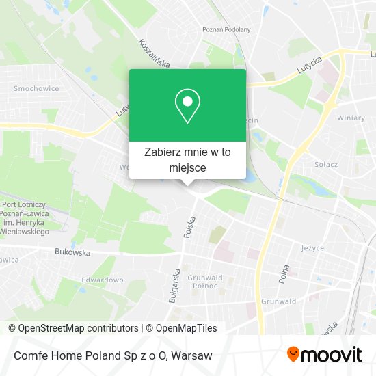 Mapa Comfe Home Poland Sp z o O