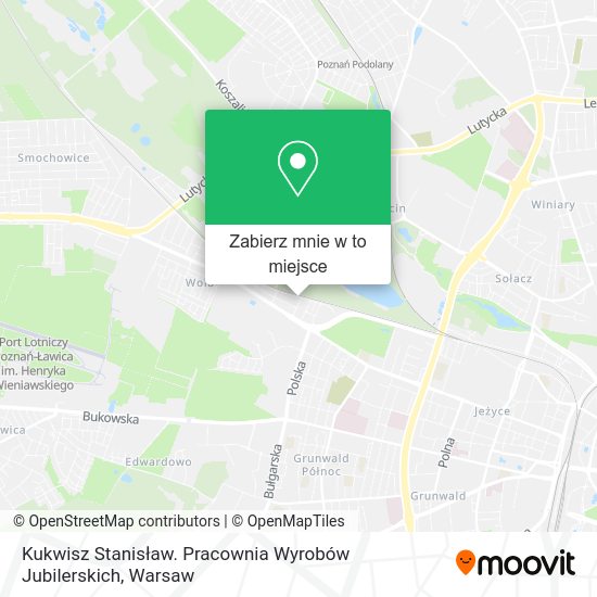 Mapa Kukwisz Stanisław. Pracownia Wyrobów Jubilerskich